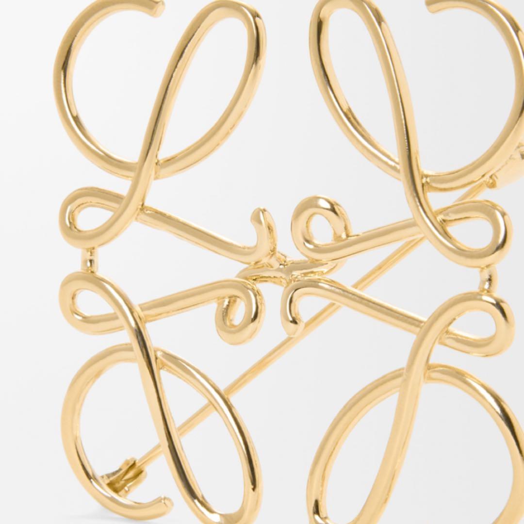 LOEWE ロエベ アナグラムブローチ ブローチ ゴールド