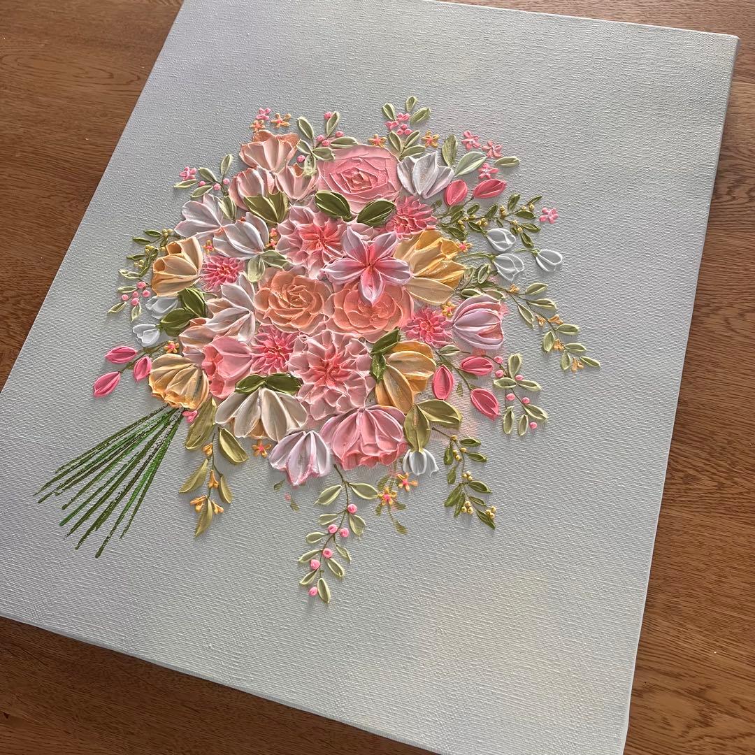 【なーさん＊様ページ】　母の日ギフト 花束 花の絵 ラベンダー ボタニカル