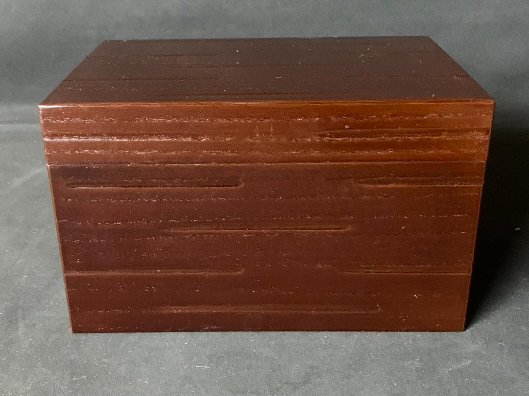 川瀬表完作 溜塗 木製 利休茶箱 茶道具揃い 橋本城岳茶碗 七宝文蒔絵 紙共箱