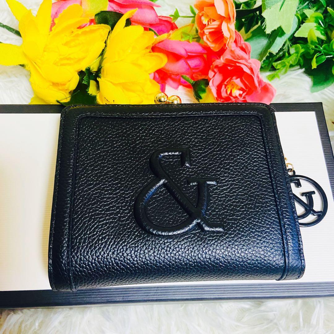 未使用✨本革✨PINKY&DIANNE✨ピンダイ✨がま口✨二つ折り財布✨完売品