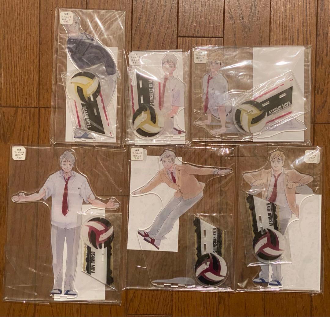 稲荷崎高校 アクリルMEGAフィギュア 描き下ろしイラストVer 6体セット