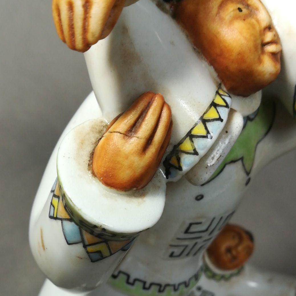 レア　希少　試作　大正　昭和　京都工業研究所　唐子置物　共箱