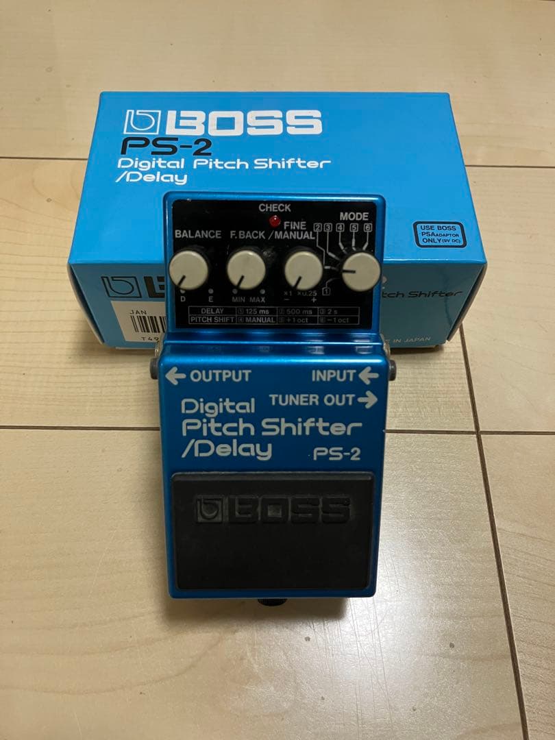 (美品箱付き)1990年頃製BOSS デジタルピッチシフター/ディレイ PS-2