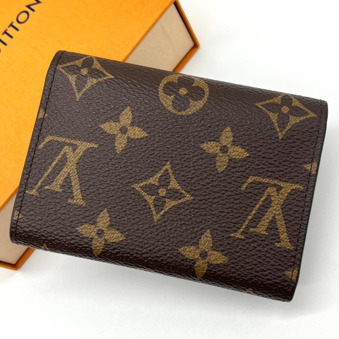 【美品】　現行品　ポルトモネ　ロザリ　モノグラム　フューシャ　箱保存袋