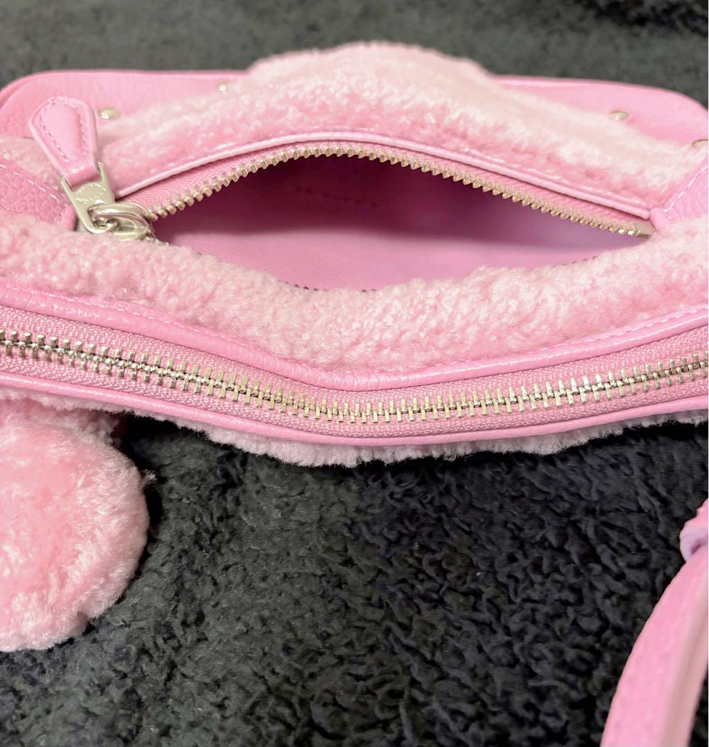 ❤️新品未使用❤️COACHコーチ スモールライダーポシェット ピンクキーホルダー付