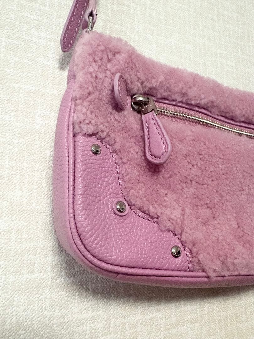 ❤️新品未使用❤️COACHコーチ スモールライダーポシェット ピンクキーホルダー付