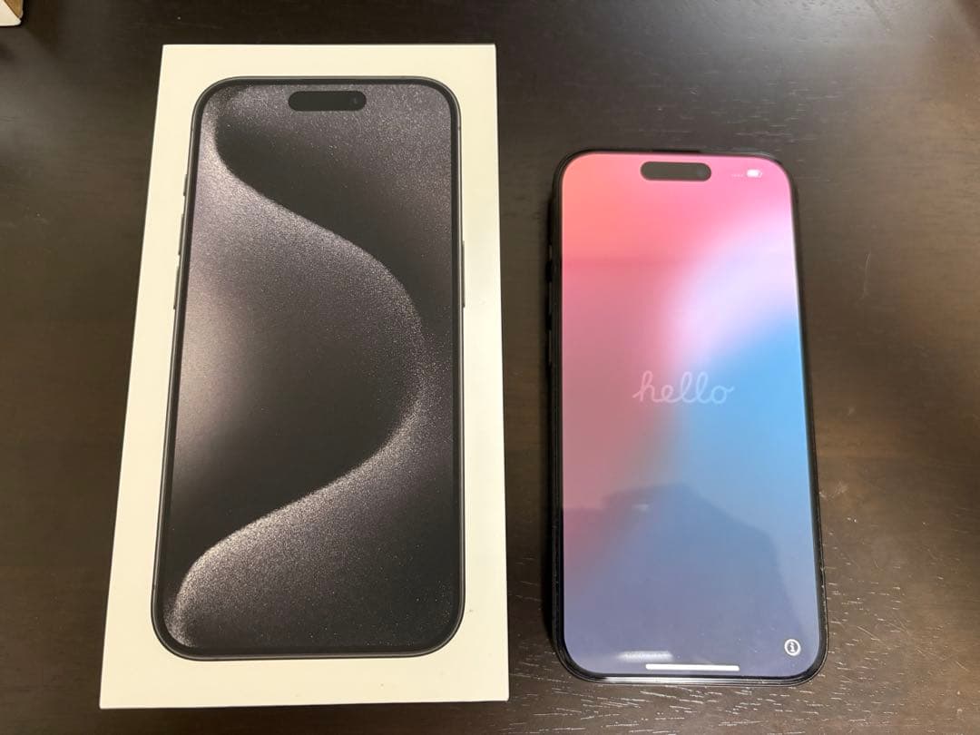 Apple iPhone 15 pro 256GB 本体　ブラック