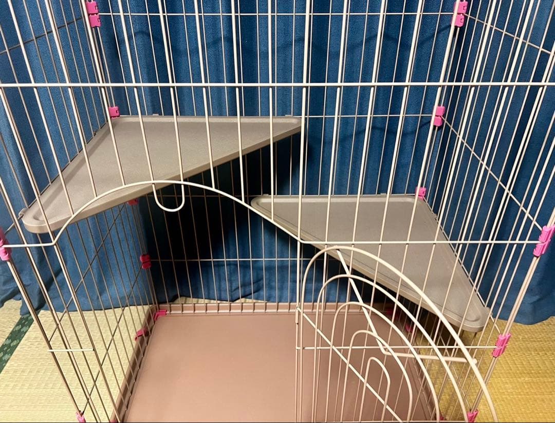 【送料込み】美品 キャット ケージ 猫 ゲージ 2段 コーナン オリジナル