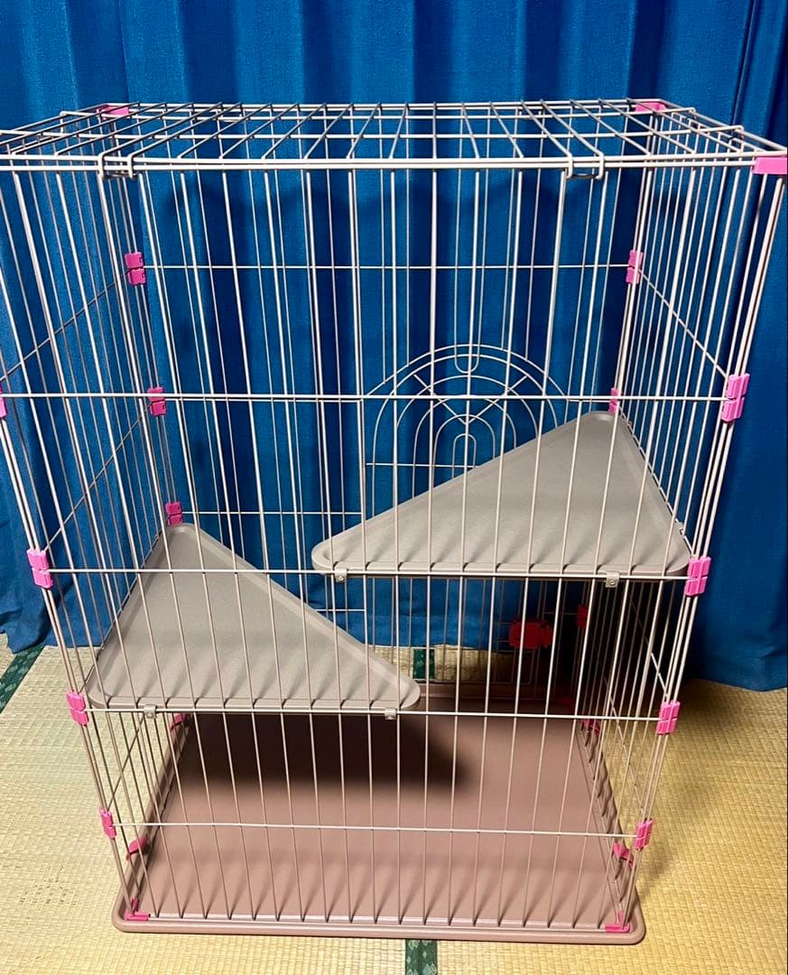 【送料込み】美品 キャット ケージ 猫 ゲージ 2段 コーナン オリジナル