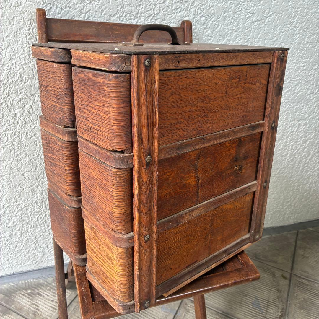 貴重！40's〜アメリカアンティーク 収納木箱ウッドボックス　USAヴィンテージ