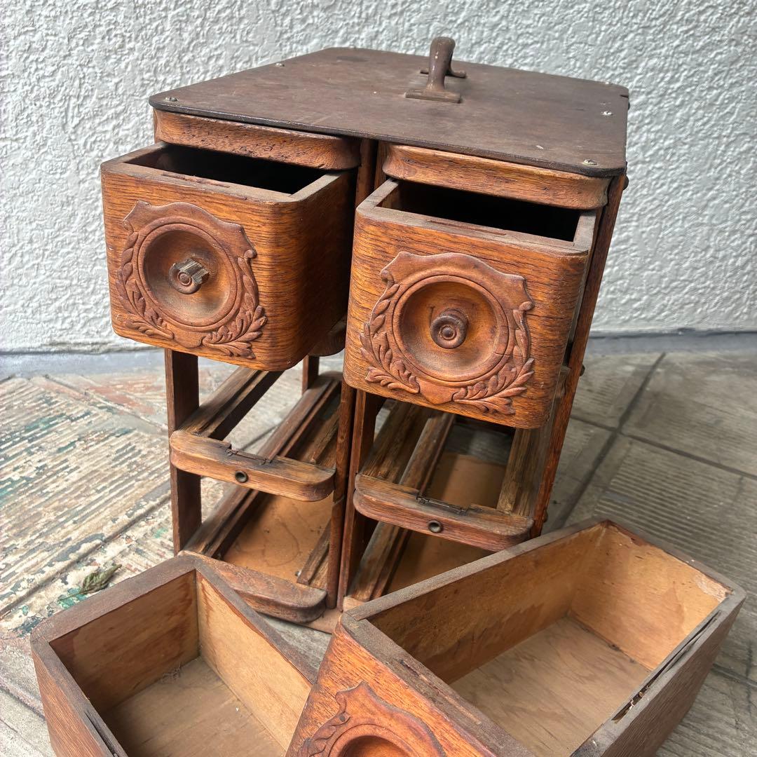 貴重！40's〜アメリカアンティーク 収納木箱ウッドボックス　USAヴィンテージ