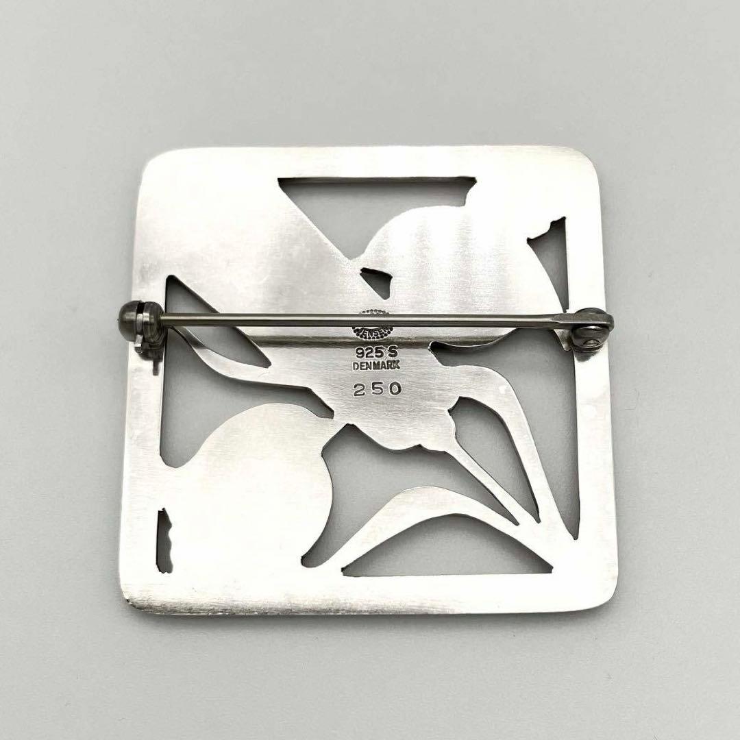 ジョージジェンセン 250 ブローチ 小鳥と麦 SV925 シルバー 銀製