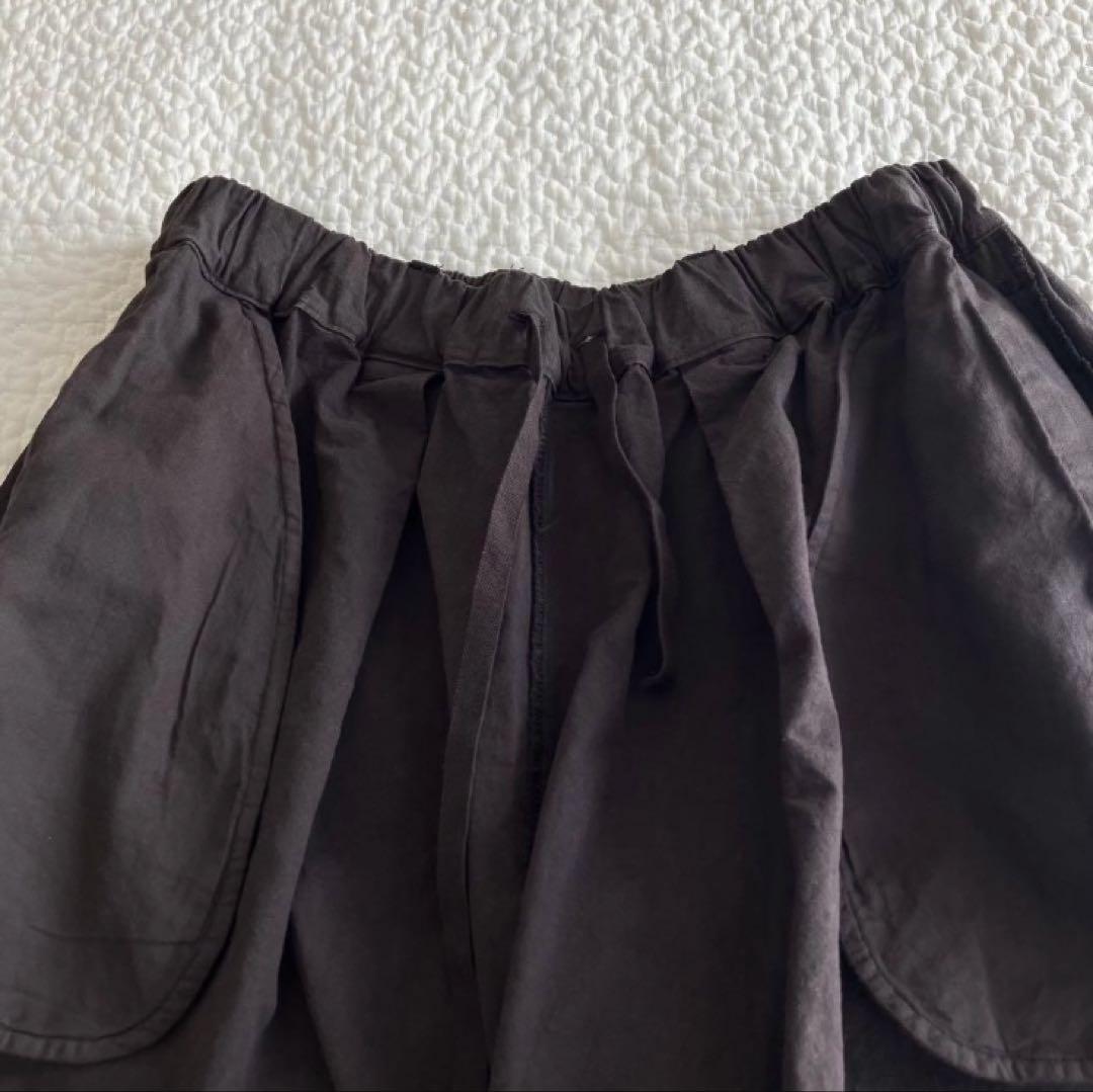 【美品】nest Robe コットンヘンプサルエルパンツ インクブラック F