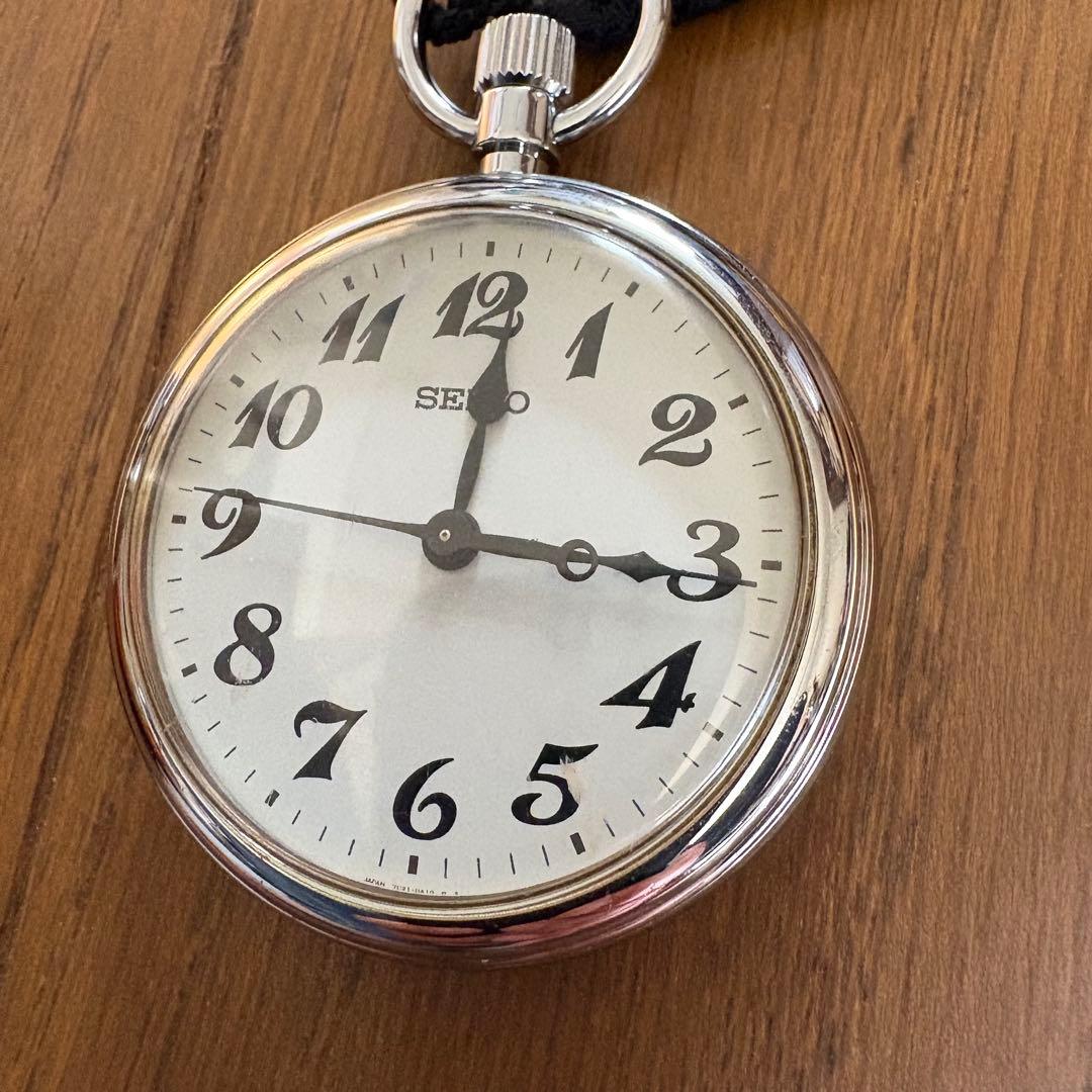 セイコー 懐中時計 鉄道時計 7C21-0A22 電池交換 稼働品