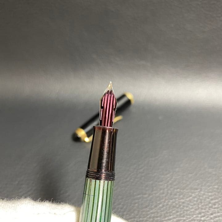 PELIKAN 400 金 万年筆 14Cー585 ペリカン グリーンストライプ