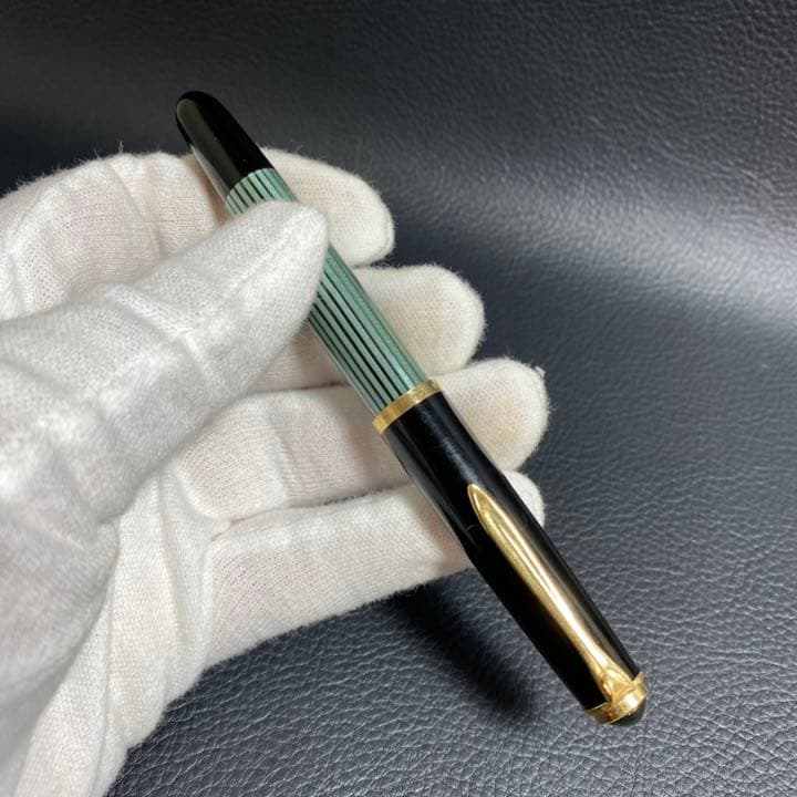 PELIKAN 400 金 万年筆 14Cー585 ペリカン グリーンストライプ