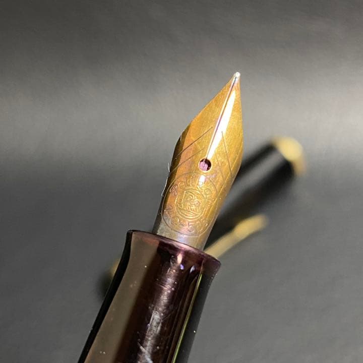 PELIKAN 400 金 万年筆 14Cー585 ペリカン グリーンストライプ