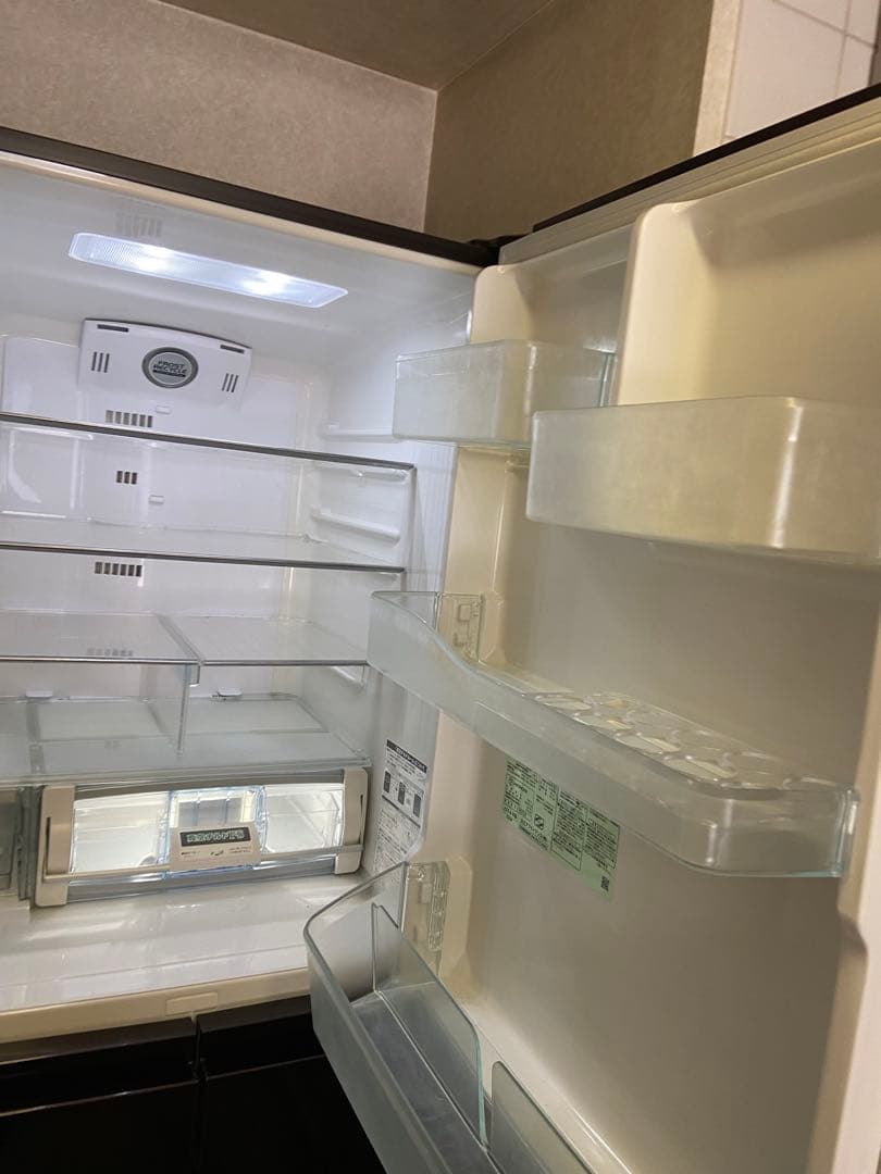 HITACHI 5ドア冷蔵庫 ダークブラウン