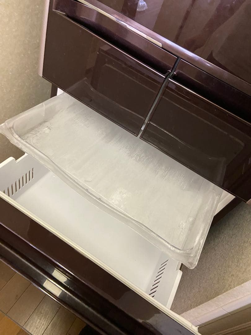 HITACHI 5ドア冷蔵庫 ダークブラウン