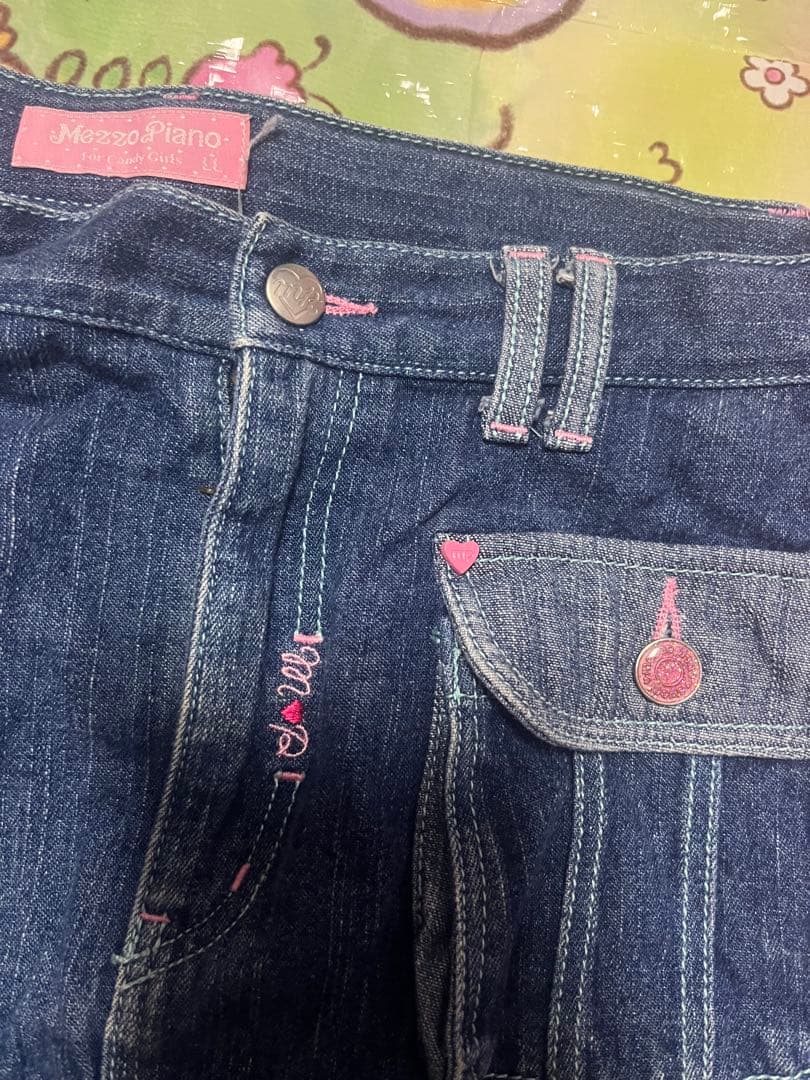 メゾピアノ LL 165 デニムスカート ベリエちゃん 希少 レア 平成レトロ