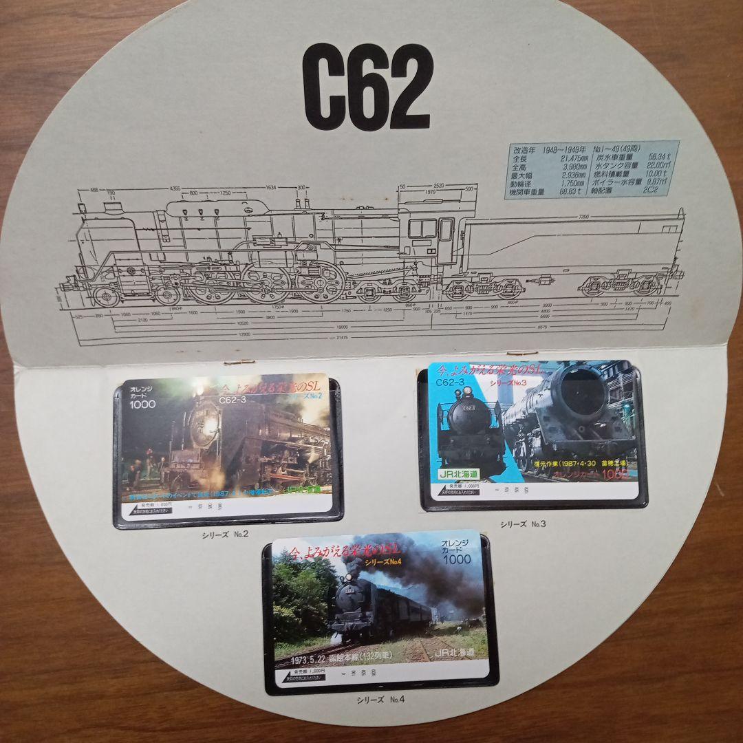 C62　3復元シリーズオレンジカード(未使用)