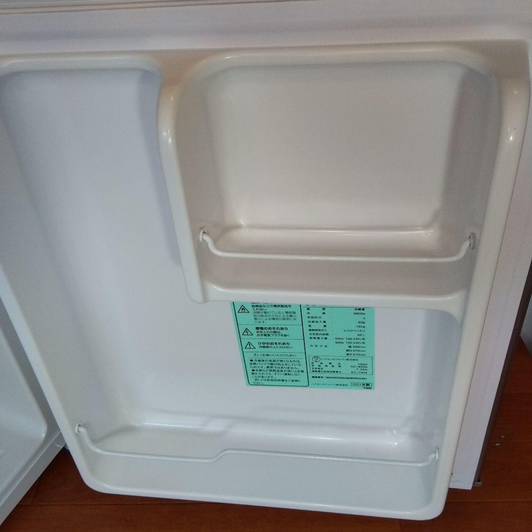 美品　Hisense 21年製 小型冷蔵庫 HR-A42JWS