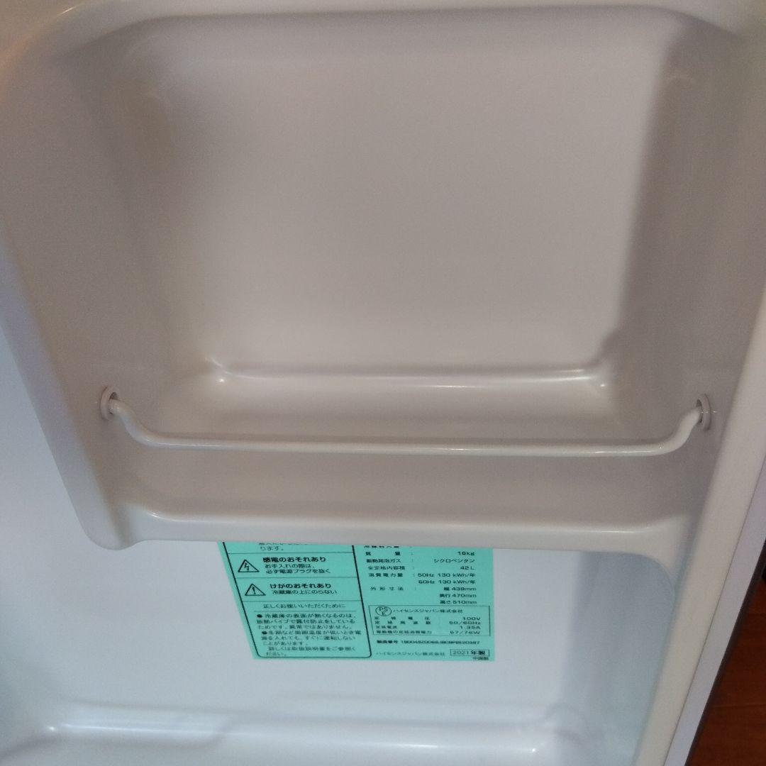 美品　Hisense 21年製 小型冷蔵庫 HR-A42JWS