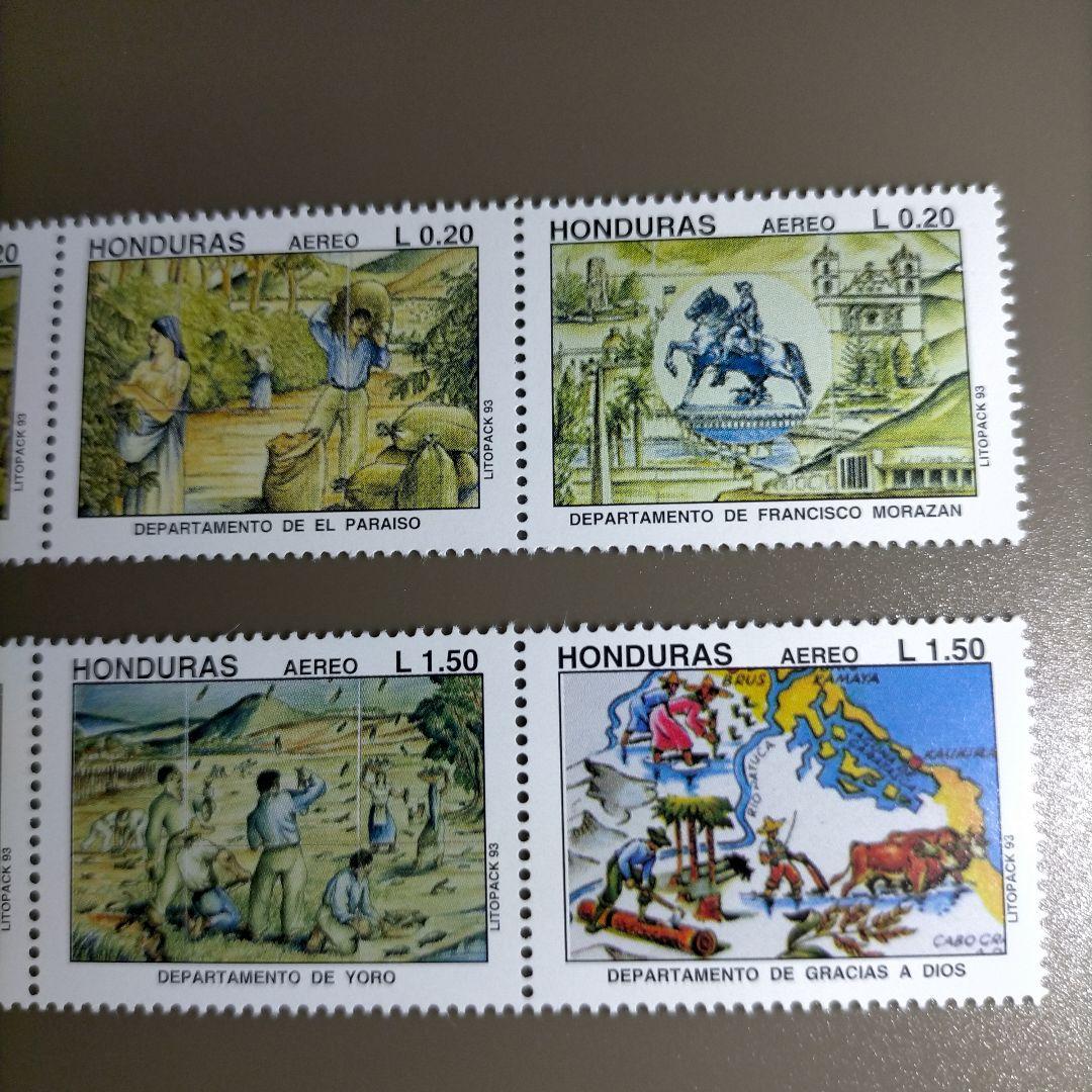 1832 外国切手 ホンジュラス 6連刷3シート18種