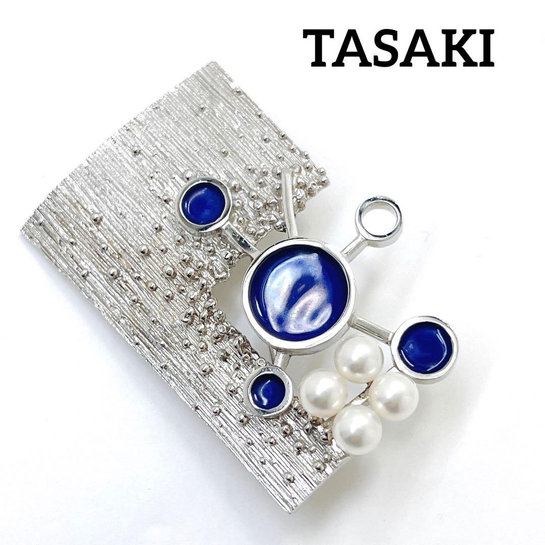 極美品✨田崎真珠TASAKI タサキ パール　ピンブローチ コサージュ　SV