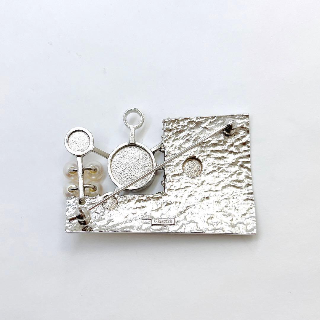 極美品✨田崎真珠TASAKI タサキ パール　ピンブローチ コサージュ　SV