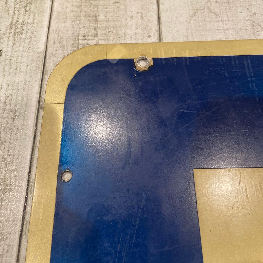 ドイツ　道路標識　警察署2000m 交通看板　アンティーク看板　レトロ看板