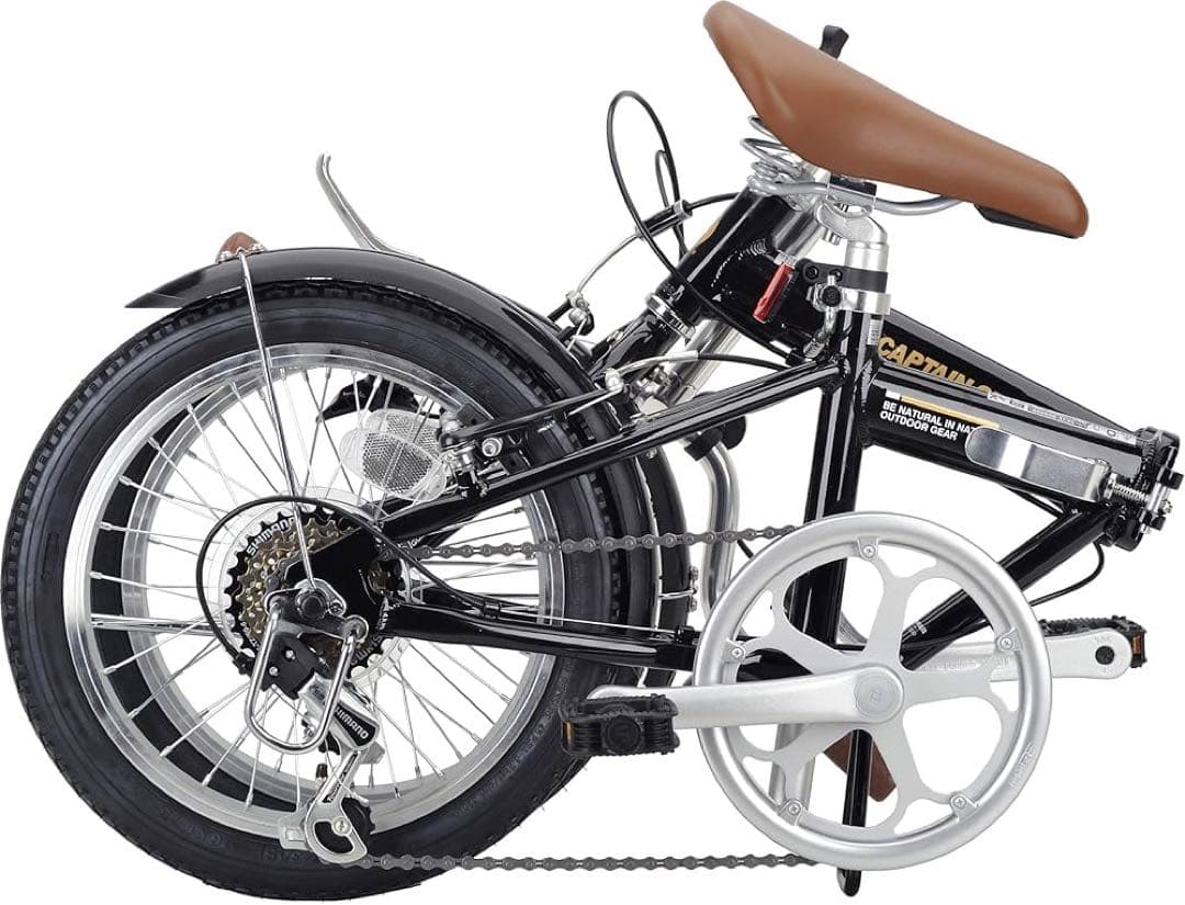 キャプテンスタッグ 軽量アルミフレーム16インチ折りたたみ自転車