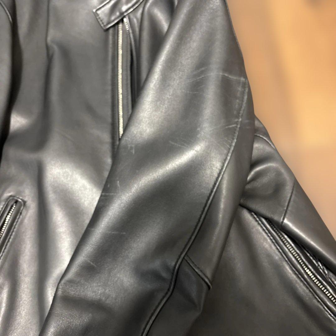 BEAUTY&YOUTH ブラック シングルライダースジャケット L