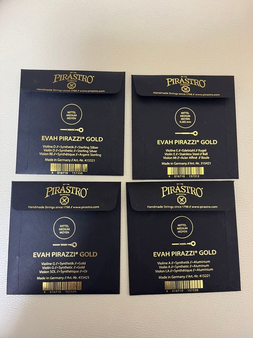 【未使用】エヴァピラッツィゴールド 4本セット