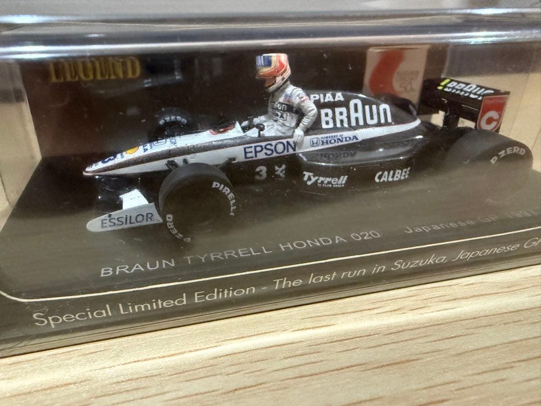 F1 スパーク ティレル ホンダ 020 中嶋悟 鈴鹿レジェンド サイン入り
