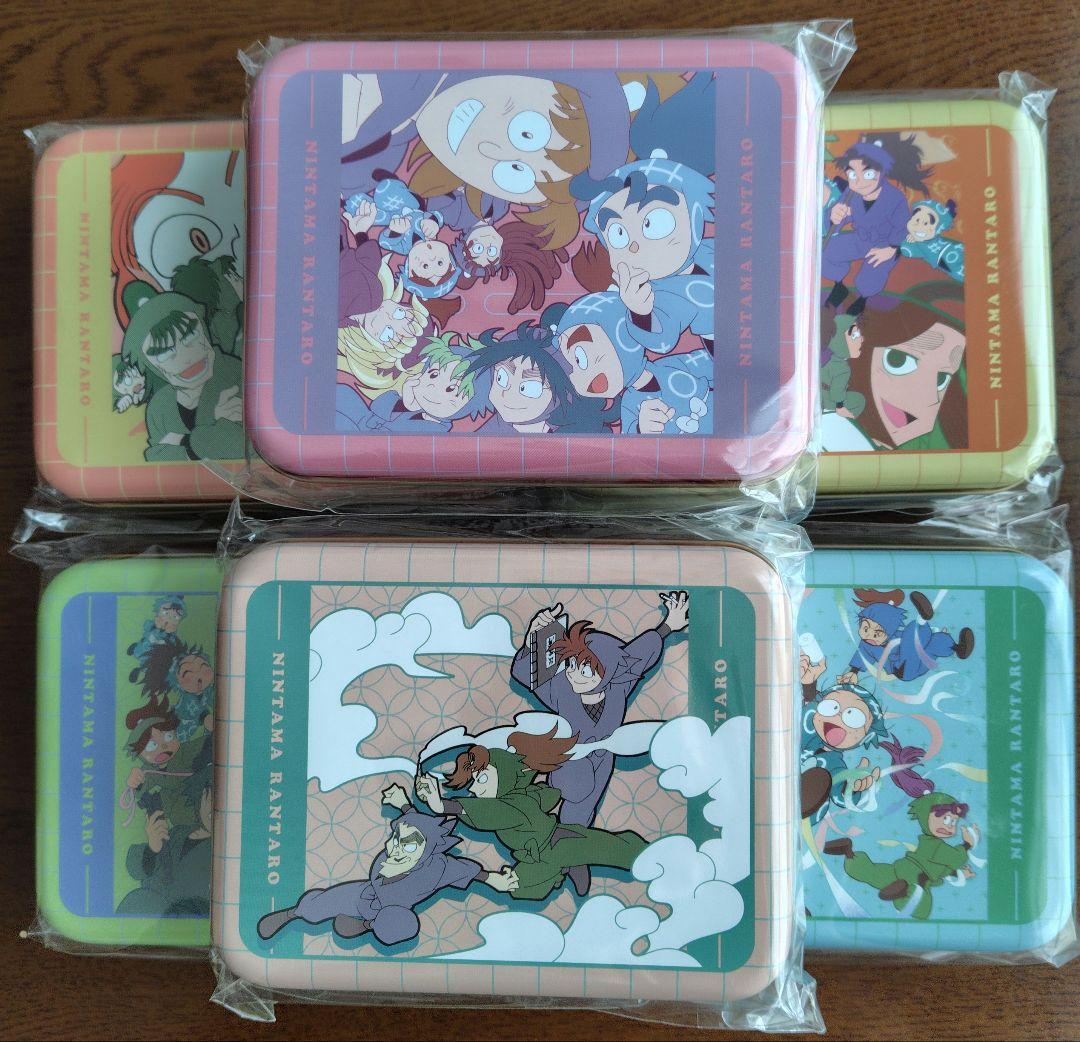 【イオン限定】忍たま乱太郎　クッキー缶　はっぴーばれんたいん　全6種セット