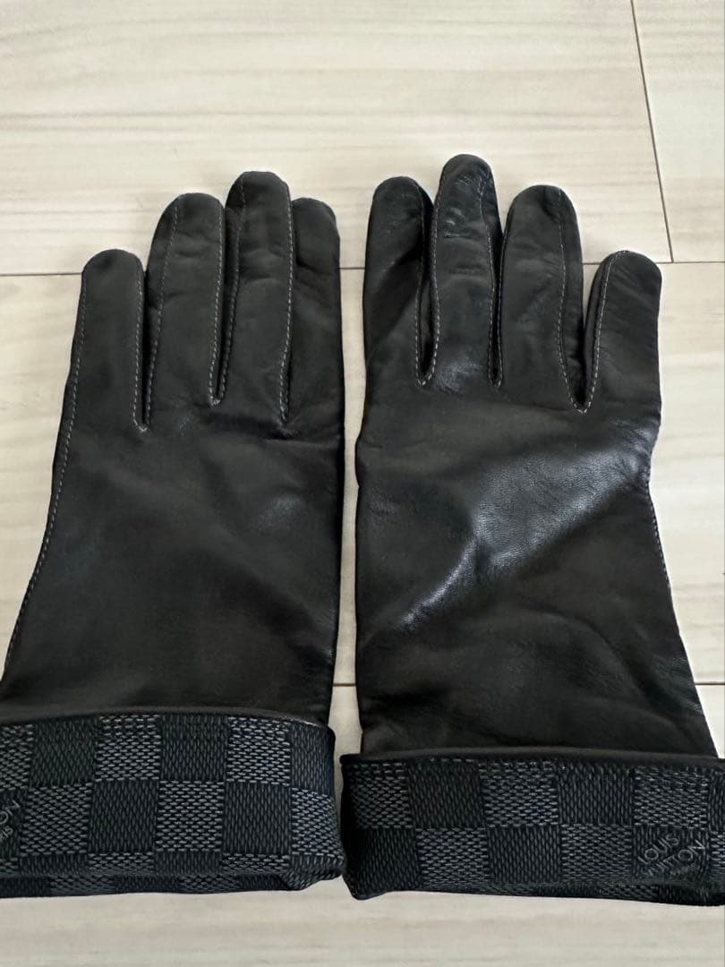 LOUIS VUITTON ルイ・ヴィトン ダミエ レザー グローブ　革手袋