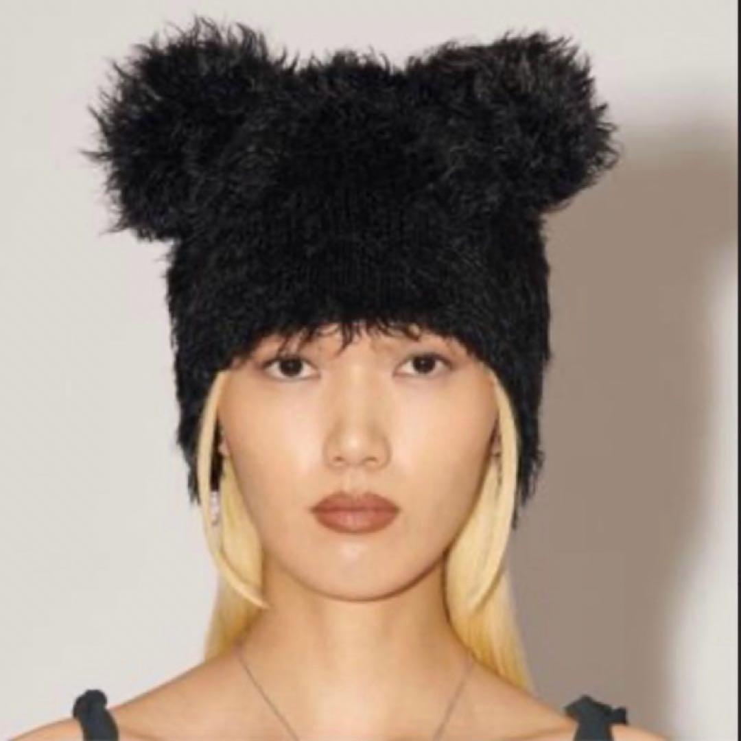 人気！【AMBUSH】アンブッシュ テディ 耳付き 帽子　ピンク