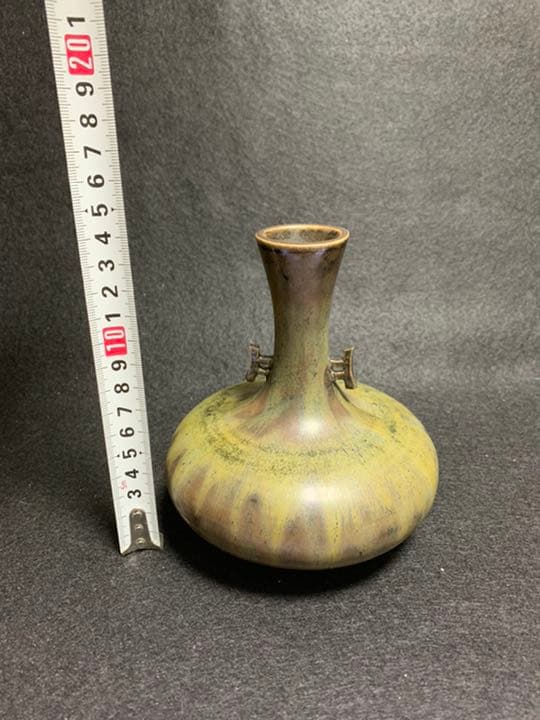 加藤寿逸　灰釉 壺　道泉窯