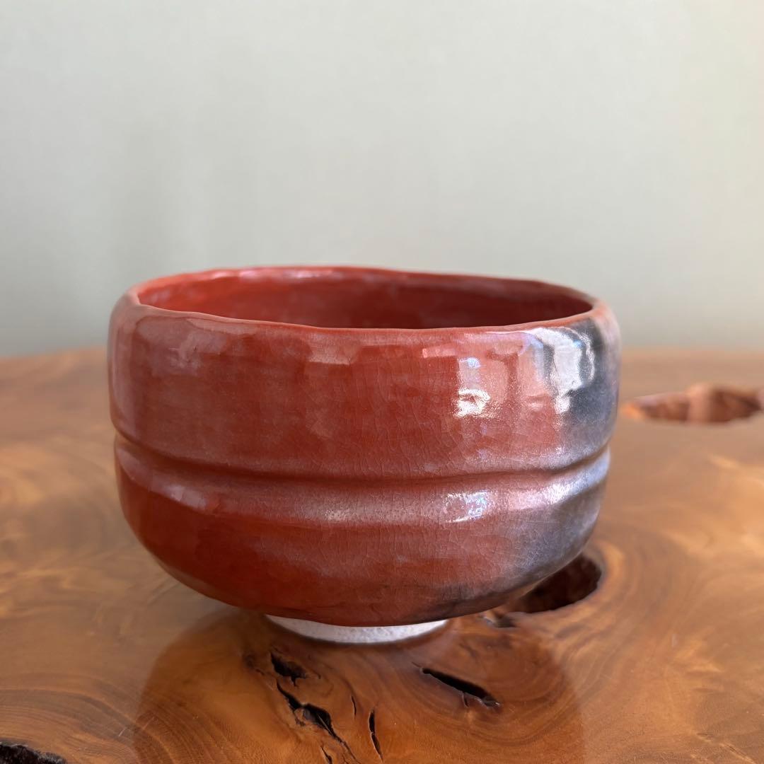 銘「和敬」松楽造 楽焼 抹茶碗　茶道具　共箱(404Fc)