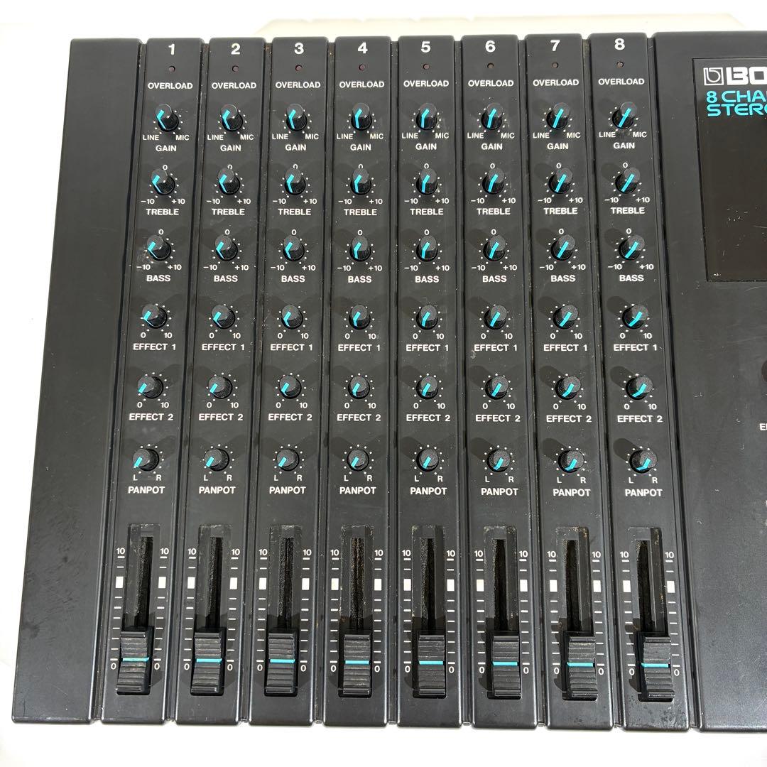 BOSS ボス BX-8 8ch ステレオミキサー 純正アダプター 通電のみ確認
