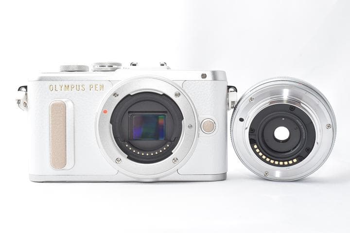 【美品】OLYMPUS PEN E-PL8 ホワイト レンズキット