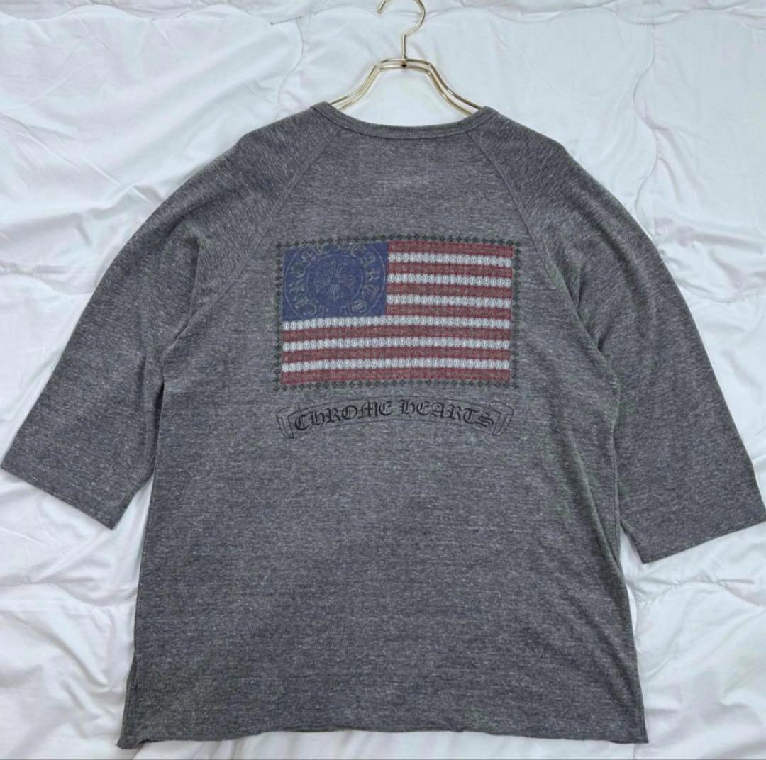希少 Chrome hearts クロムハーツ USA製 七分袖 カットソー