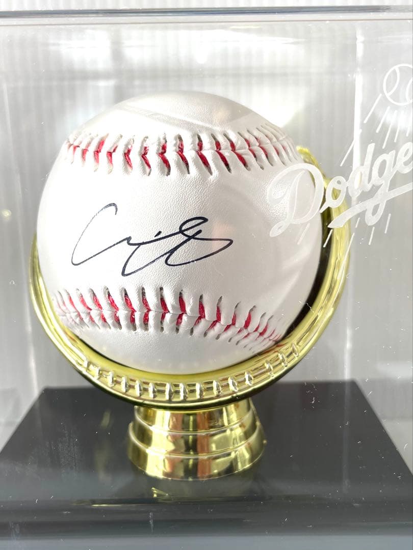 大谷翔平　直筆サインボール ロゴ入りディスプレイケース付
