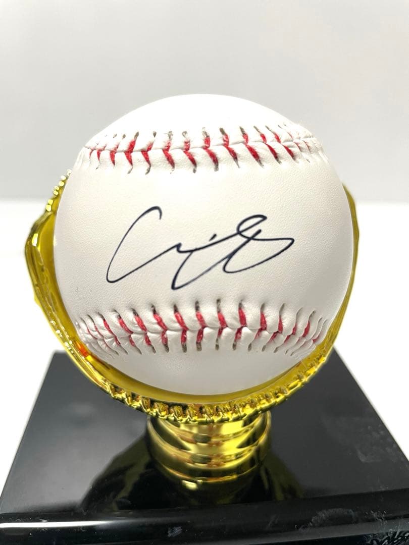 大谷翔平　直筆サインボール ロゴ入りディスプレイケース付