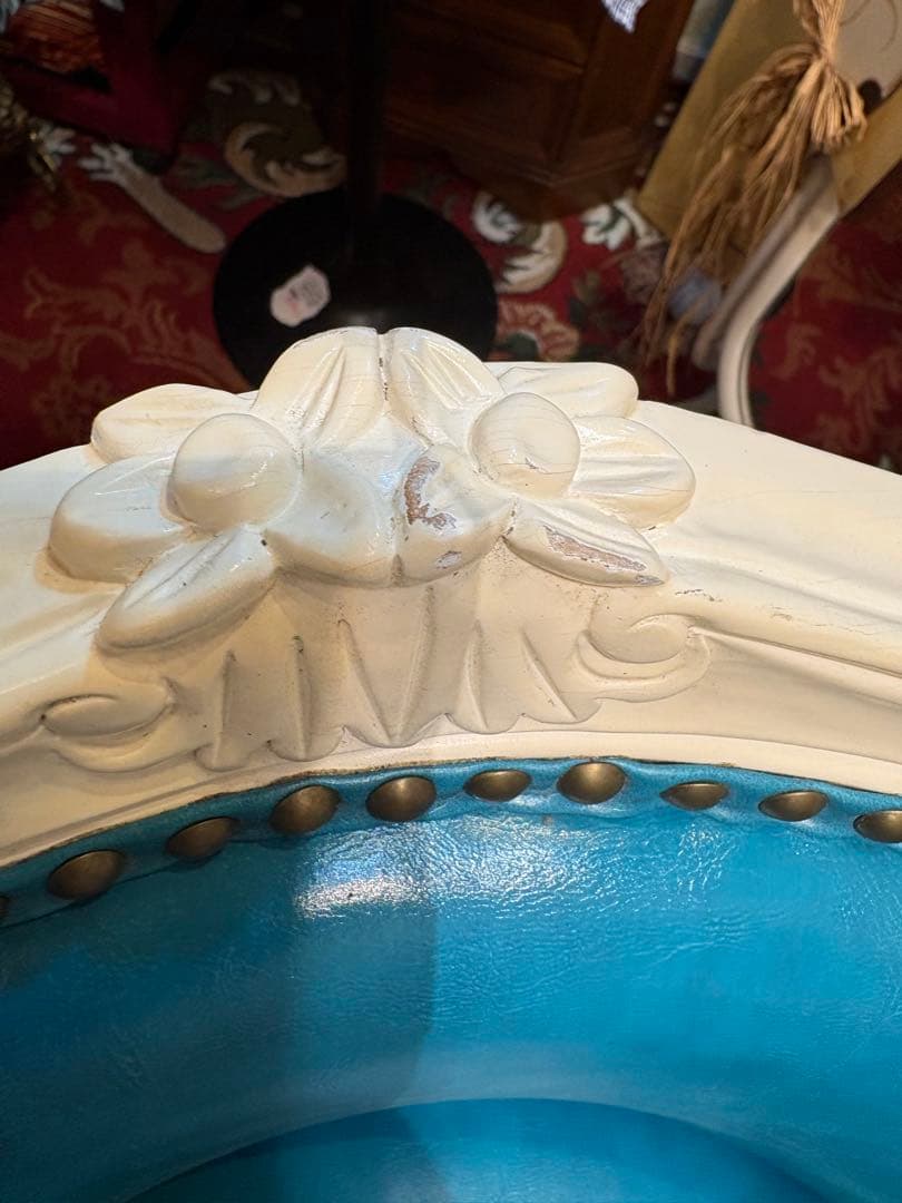 最終値下！ヴィンセント　ターコイズブルー　ハイチェア￼