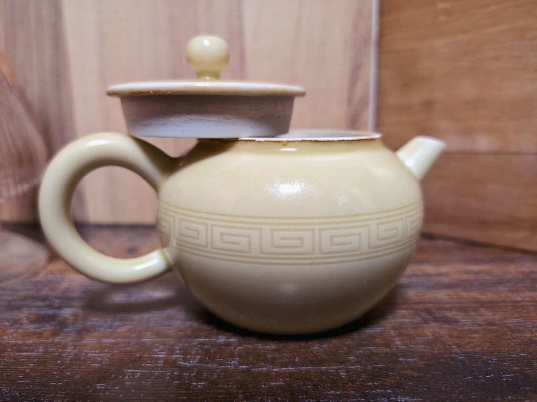 ks 京焼 帝室技芸員 清風 与平 黃均磁 茶注 急須 茶銚 茶壷