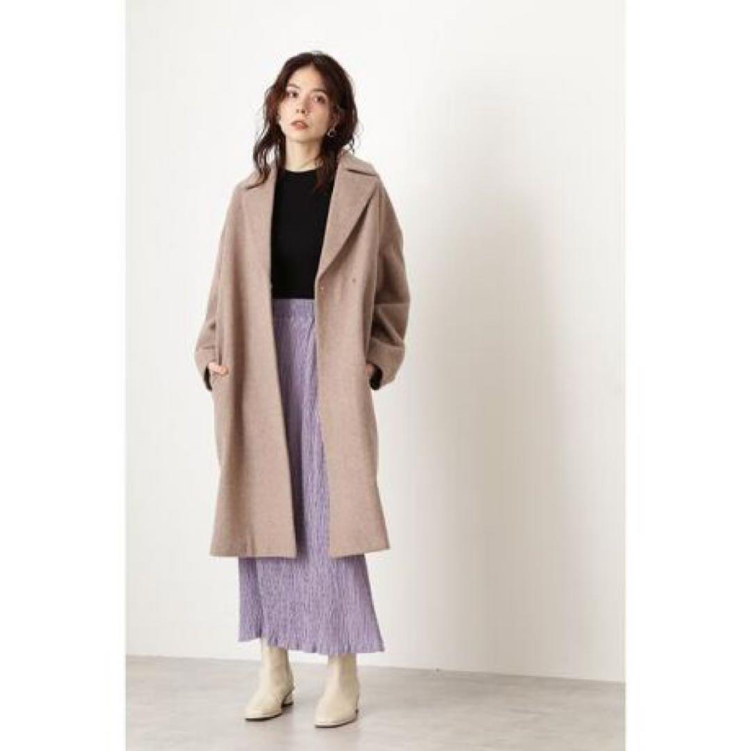 新品タグ付エヌナチュラルビーバーメルトンコート定価23100円