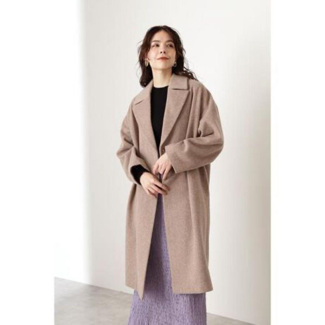 新品タグ付エヌナチュラルビーバーメルトンコート定価23100円