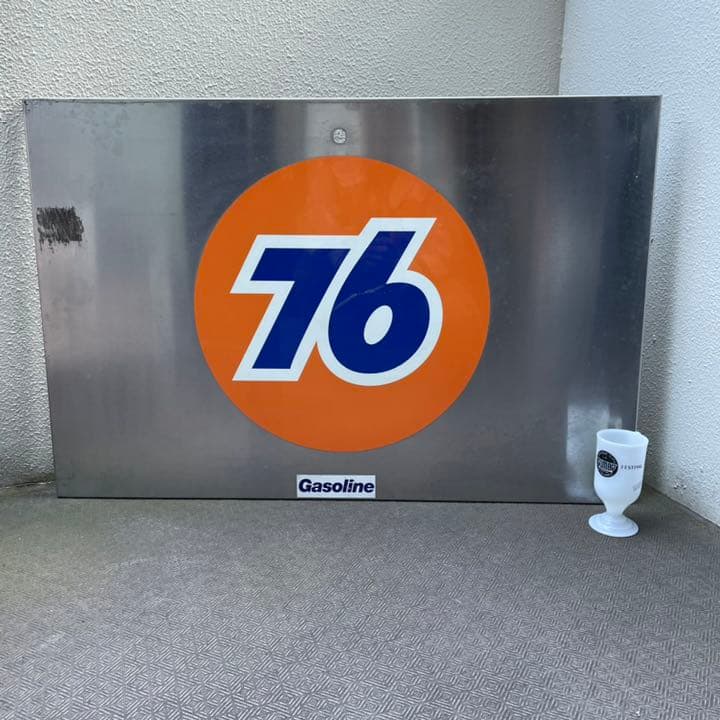 BIG大型ビンテージ　オイル会社76ガソリンスタンド看板実物　ロサンゼルス西海岸